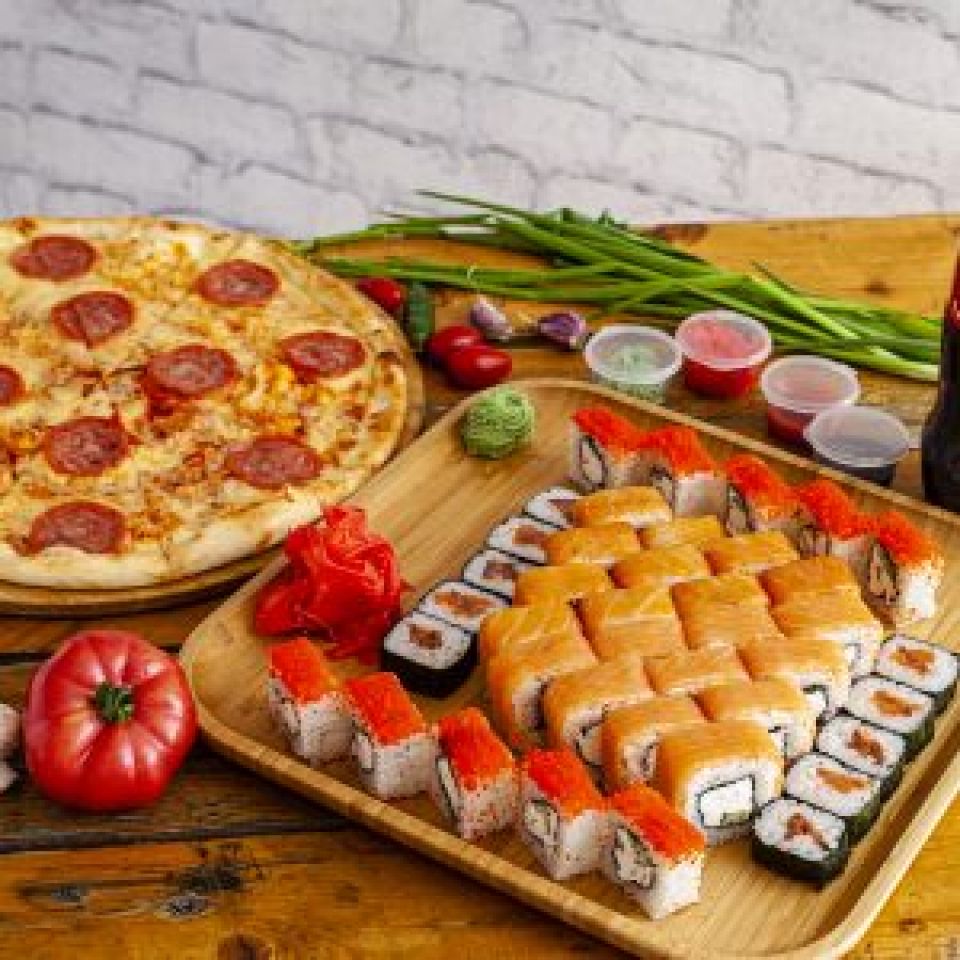 Суши и пицца на доставку по сниженным ценам